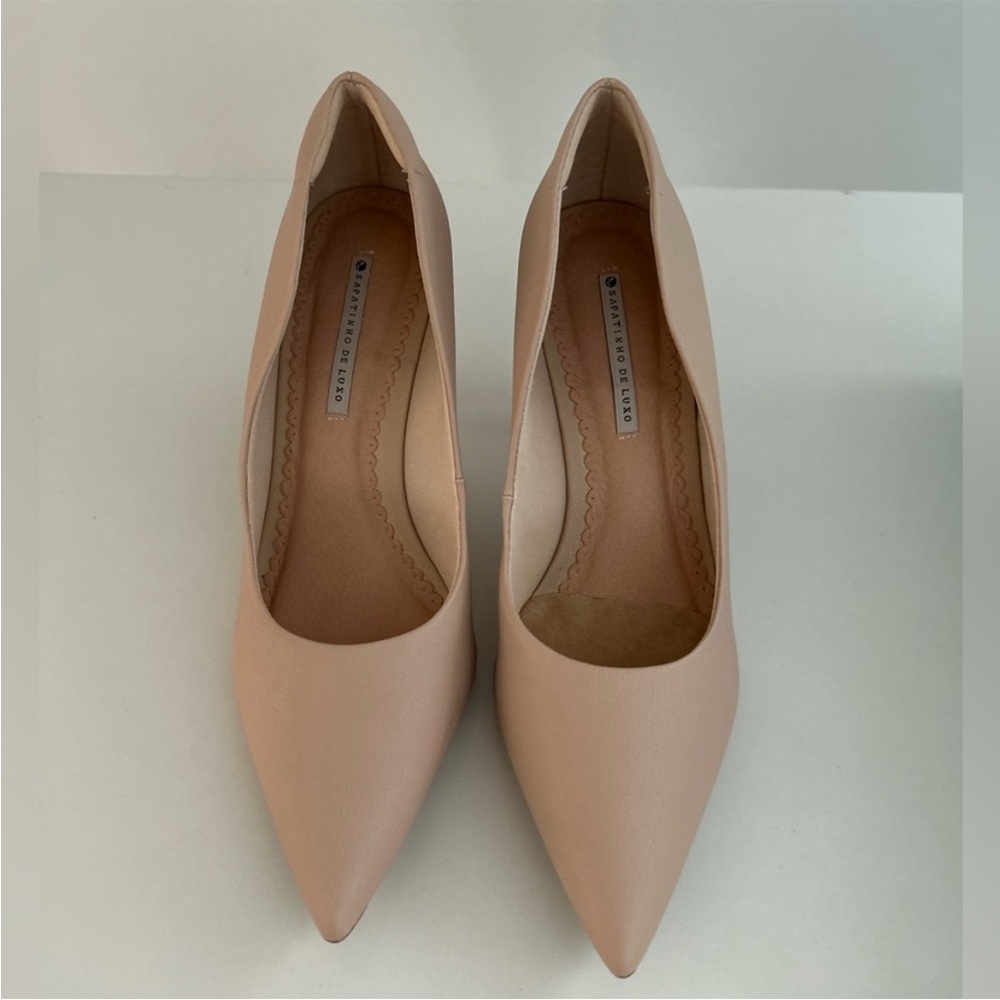 Pointed Toe Stiletto Nude Pumps